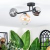 Chehalis Plafonnier, Boule lumineuse Ambre, Clair, Fumé, 3 lumières