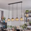 Koyoto Suspension, Boule lumineuse, Suspension Ambre, Clair, 4 lumières