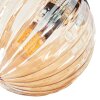 Chehalis Plafonnier, Boule lumineuse Ambre, 4 lumières