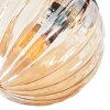 Chehalis Plafonnier, Boule lumineuse Ambre, Fumé, 4 lumières