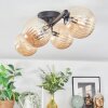 Chehalis Plafonnier, Boule lumineuse Ambre, 4 lumières