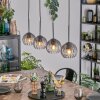 Koyoto Suspension, Boule lumineuse, Suspension Clair, Fumé, 4 lumières