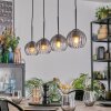 Koyoto Suspension, Boule lumineuse, Suspension Clair, Fumé, 4 lumières