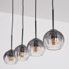 Koyoto Suspension, Boule lumineuse, Suspension Clair, Fumé, 4 lumières
