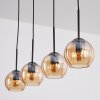 Koyoto Suspension, Boule lumineuse, Suspension Ambre, 4 lumières