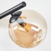 Chehalis Plafonnier, Boule lumineuse Ambre, Fumé, 4 lumières
