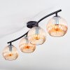 Koyoto Plafonnier, Boule lumineuse Ambre, 4 lumières