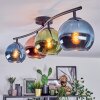 Koyoto Plafonnier, Boule lumineuse Bleu, Vert, Cuivré, 4 lumières