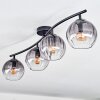 Koyoto Plafonnier, Boule lumineuse Clair, Fumé, 4 lumières