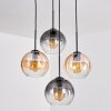 Koyoto Suspension, Boule lumineuse, Suspension 35 cm Ambre, Clair, Fumé, 4 lumières