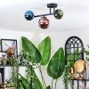 Chehalis Plafonnier, Boule lumineuse Bleu, Vert, Cuivré, 3 lumières
