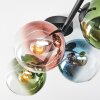 Gastor Plafonnier, Boule lumineuse Bleu, Vert, Clair, Cuivré, 4 lumières