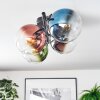 Gastor Plafonnier, Boule lumineuse Bleu, Chrome, Vert, Clair, Cuivré, Fumé, 4 lumières