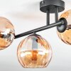 Koyoto Plafonnier, Boule lumineuse Ambre, 3 lumières