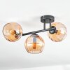 Koyoto Plafonnier, Boule lumineuse Ambre, 3 lumières