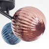 Chehalis Plafonnier, Boule lumineuse Bleu, Vert, Cuivré, Fumé, 4 lumières