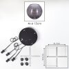 Koyoto Suspension, Boule lumineuse, Suspension Fumé, 4 lumières