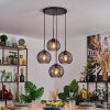 Koyoto Suspension, Boule lumineuse, Suspension Fumé, 4 lumières