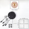 Koyoto Suspension, Boule lumineuse, Suspension Ambre, 4 lumières
