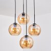 Koyoto Suspension, Boule lumineuse, Suspension Ambre, 4 lumières