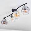 Ripoll Plafonnier, Boule lumineuse Ambre, Clair, Fumé, 4 lumières