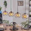 Koyoto Suspension, Boule lumineuse, Suspension Ambre, Clair, 4 lumières