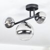 Chehalis Plafonnier, Boule lumineuse Clair, Fumé, 3 lumières