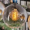 Koyoto Suspension, Boule lumineuse, Suspension Ambre, Clair, Fumé, 4 lumières