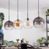 Koyoto Suspension, Boule lumineuse, Suspension Ambre, Clair, Fumé, 4 lumières