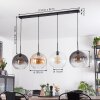 Koyoto Suspension, Boule lumineuse, Suspension Ambre, Clair, Fumé, 4 lumières