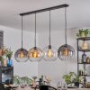 Koyoto Suspension, Boule lumineuse, Suspension Ambre, Clair, Fumé, 4 lumières