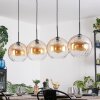 Koyoto Suspension, Boule lumineuse, Suspension Ambre, Clair, 4 lumières