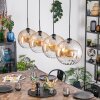 Koyoto Suspension, Boule lumineuse, Suspension Ambre, Clair, 4 lumières
