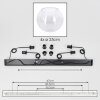 Koyoto Suspension, Boule lumineuse, Suspension Clair, 4 lumières
