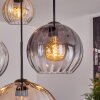 Koyoto Suspension, Boule lumineuse, Suspension Ambre, Clair, Fumé, 4 lumières