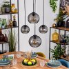 Koyoto Suspension, Boule lumineuse, Suspension 30 cm Fumé, 4 lumières