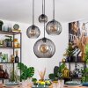 Koyoto Suspension, Boule lumineuse, Suspension 30 cm Fumé, 4 lumières