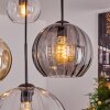 Koyoto Suspension, Boule lumineuse, Suspension Ambre, Clair, Fumé, 4 lumières