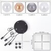 Koyoto Suspension, Boule lumineuse, Suspension Ambre, Clair, Fumé, 4 lumières