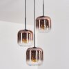 Lauden Suspension, Suspension Clair, Cuivré, 3 lumières