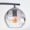 Koyoto Plafonnier, Boule lumineuse Ambre, Clair, Fumé, 4 lumières