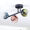 Chehalis Plafonnier, Boule lumineuse Bleu, Vert, Clair, Cuivré, 3 lumières