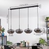 Mertola Suspension, Suspension Fumé, 4 lumières