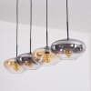 Mertola Suspension, Suspension Ambre, Clair, Fumé, 4 lumières