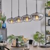 Mertola Suspension, Suspension Clair, Fumé, 4 lumières