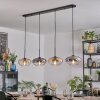 Mertola Suspension, Suspension Ambre, Clair, Fumé, 4 lumières