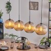 Koyoto Suspension, Boule lumineuse, Suspension Ambre, 4 lumières