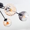 Koyoto Plafonnier, Boule lumineuse 77.5 cm Ambre, Clair, Fumé, 6 lumières