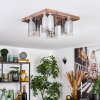 Donar Plafonnier Couleur bois, 4 lumières
