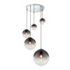 Suspension Globo VARUS Nickel mat, 5 lumières